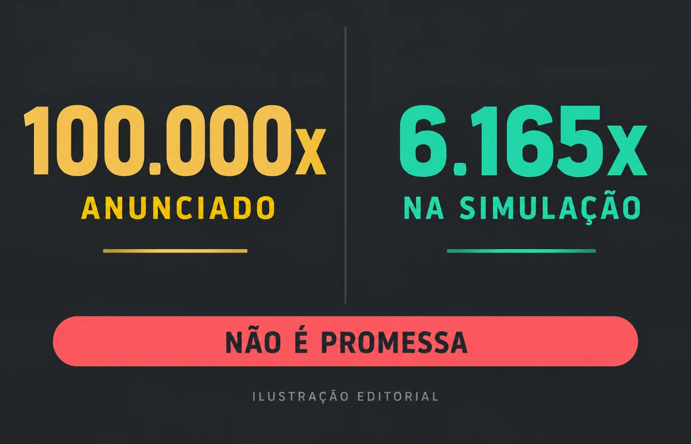 Comparação entre máximo anunciado e máximo da simulação do provedor